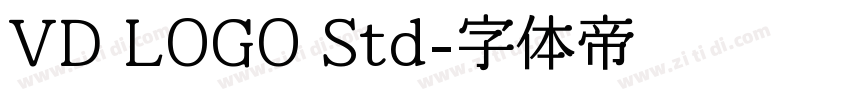 VD LOGO Std字体转换